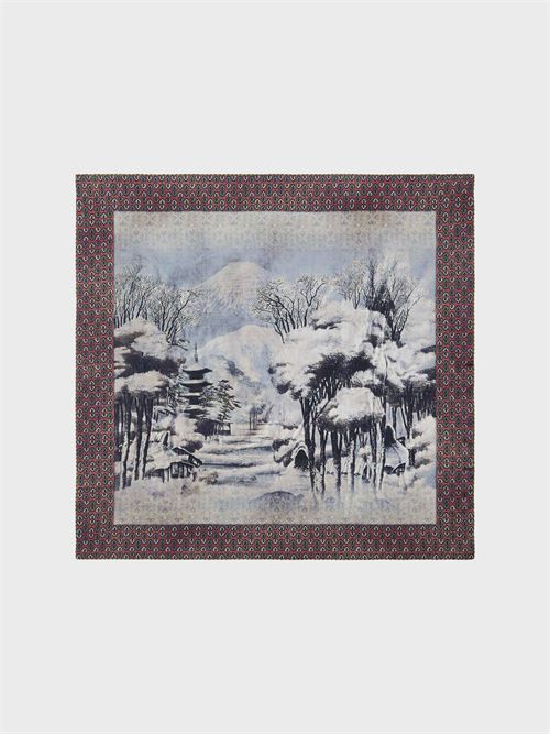 Foulard doubleface in seta stampata PIERRE-LOUIS MASCIA | 90X90M515807